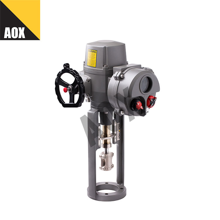 What is the function of an electric actuator?